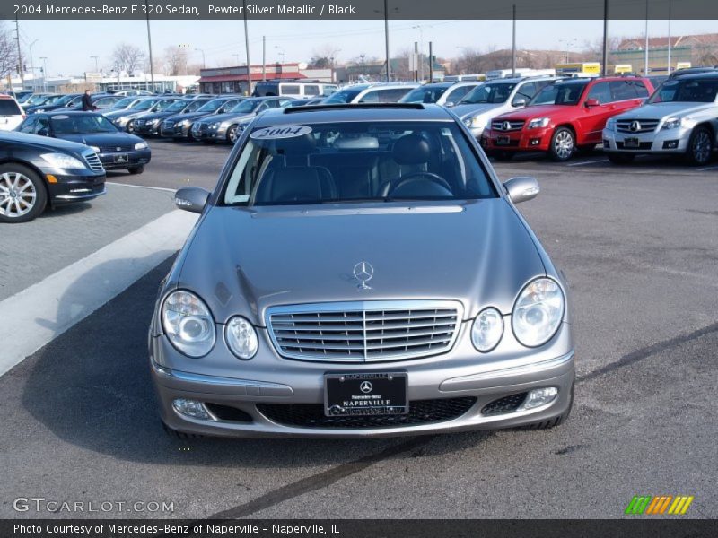 Pewter Silver Metallic / Black 2004 Mercedes-Benz E 320 Sedan
