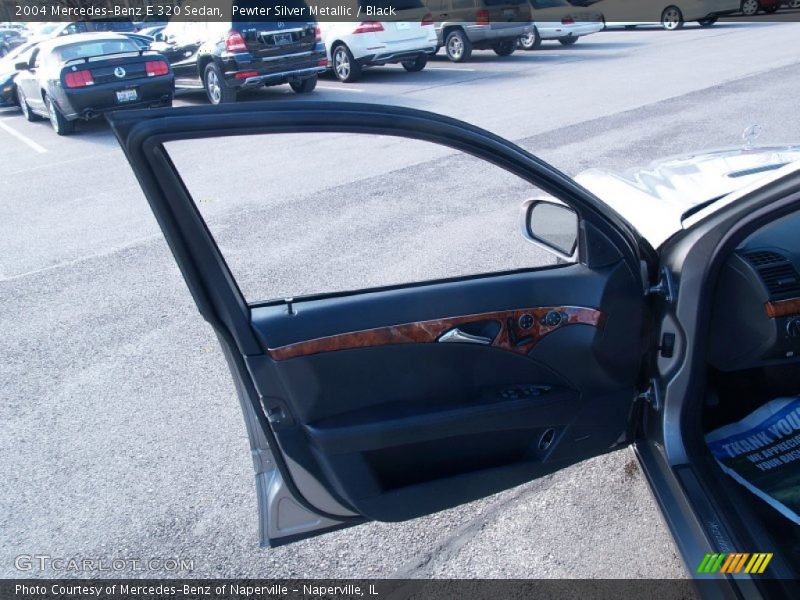 Pewter Silver Metallic / Black 2004 Mercedes-Benz E 320 Sedan