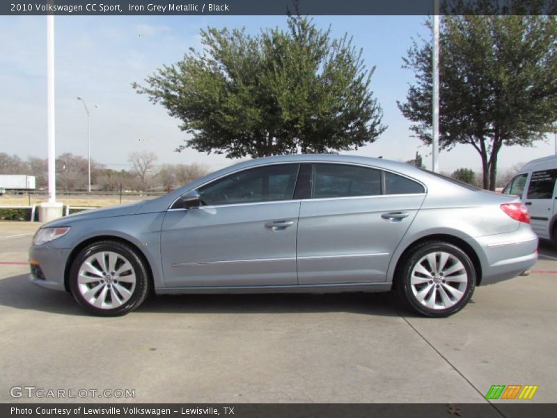 Iron Grey Metallic / Black 2010 Volkswagen CC Sport
