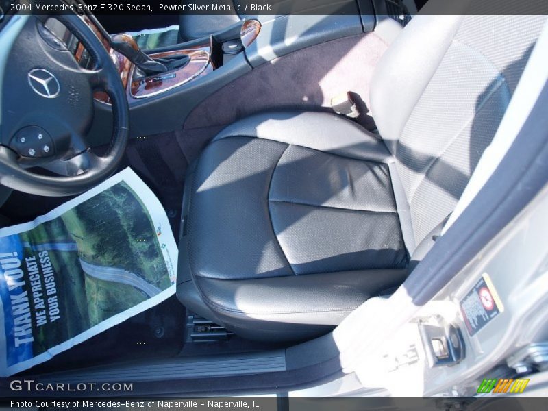 Pewter Silver Metallic / Black 2004 Mercedes-Benz E 320 Sedan
