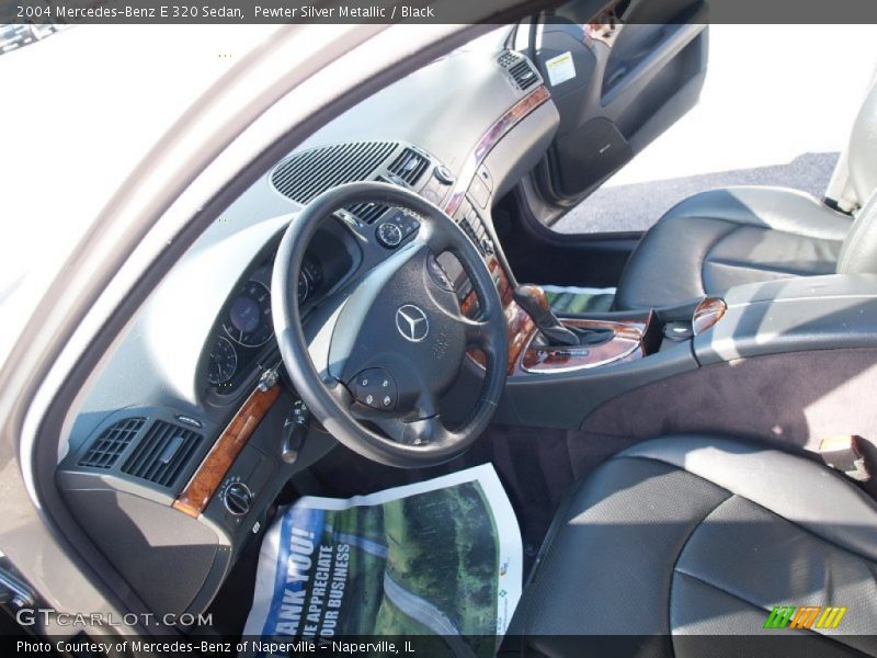 Pewter Silver Metallic / Black 2004 Mercedes-Benz E 320 Sedan