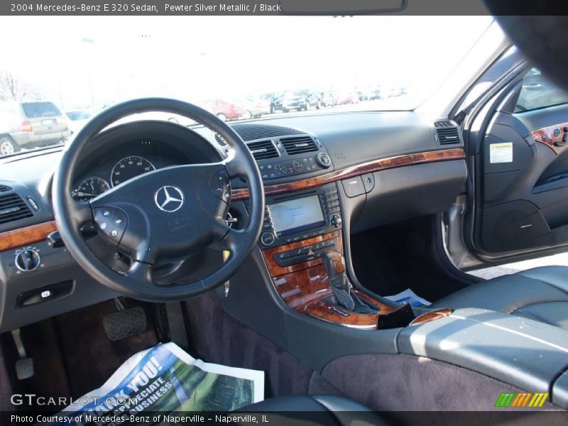 Pewter Silver Metallic / Black 2004 Mercedes-Benz E 320 Sedan