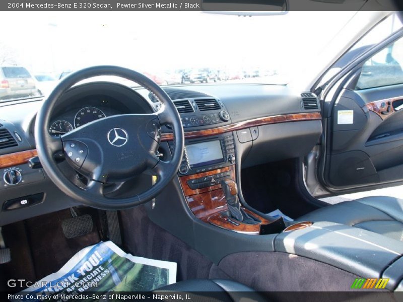 Pewter Silver Metallic / Black 2004 Mercedes-Benz E 320 Sedan