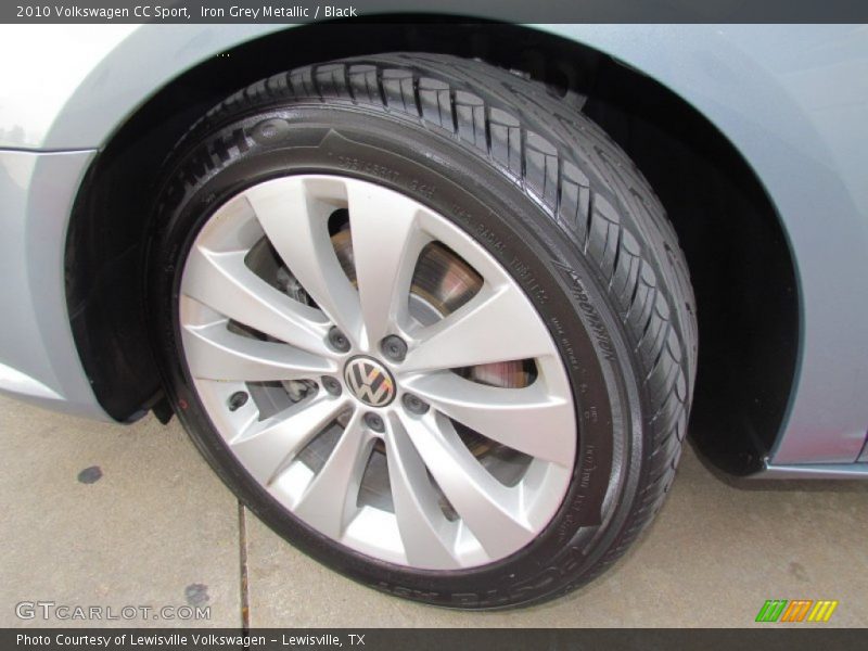 Iron Grey Metallic / Black 2010 Volkswagen CC Sport