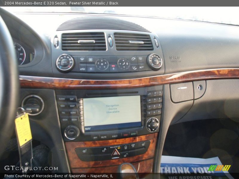 Pewter Silver Metallic / Black 2004 Mercedes-Benz E 320 Sedan