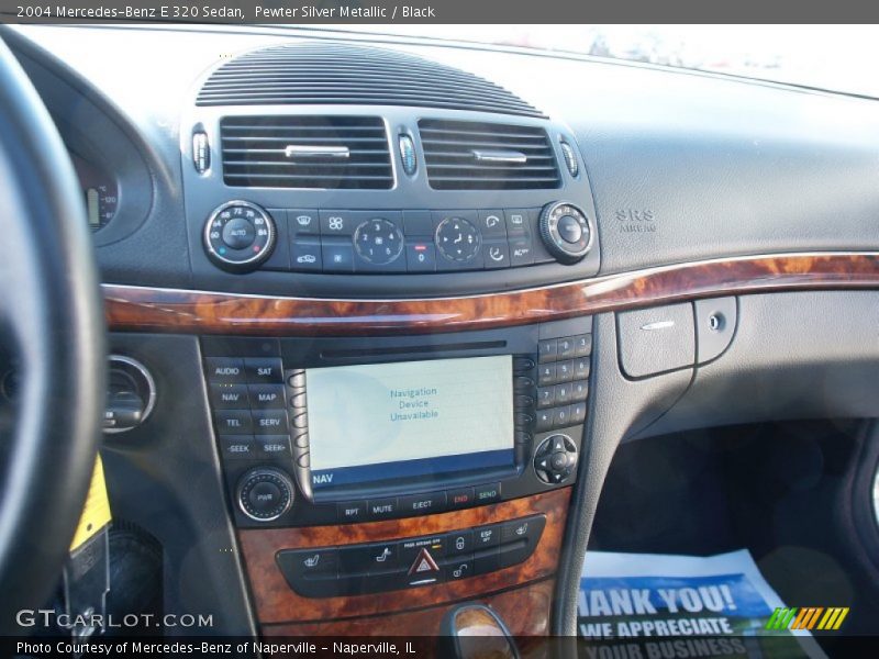 Pewter Silver Metallic / Black 2004 Mercedes-Benz E 320 Sedan