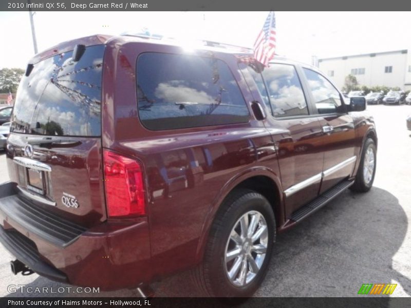 Deep Garnet Red / Wheat 2010 Infiniti QX 56