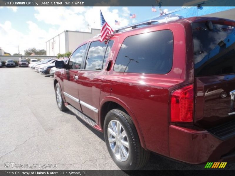 Deep Garnet Red / Wheat 2010 Infiniti QX 56