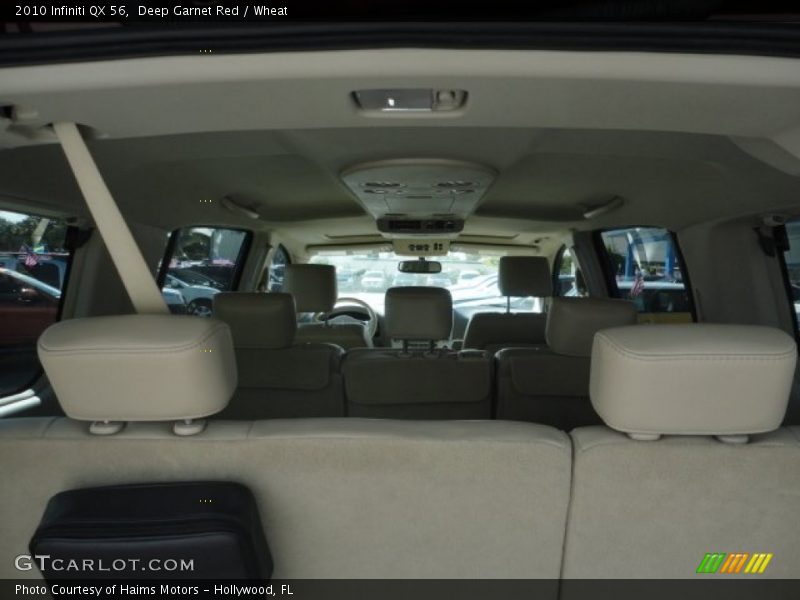 Deep Garnet Red / Wheat 2010 Infiniti QX 56