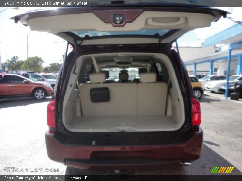 Deep Garnet Red / Wheat 2010 Infiniti QX 56