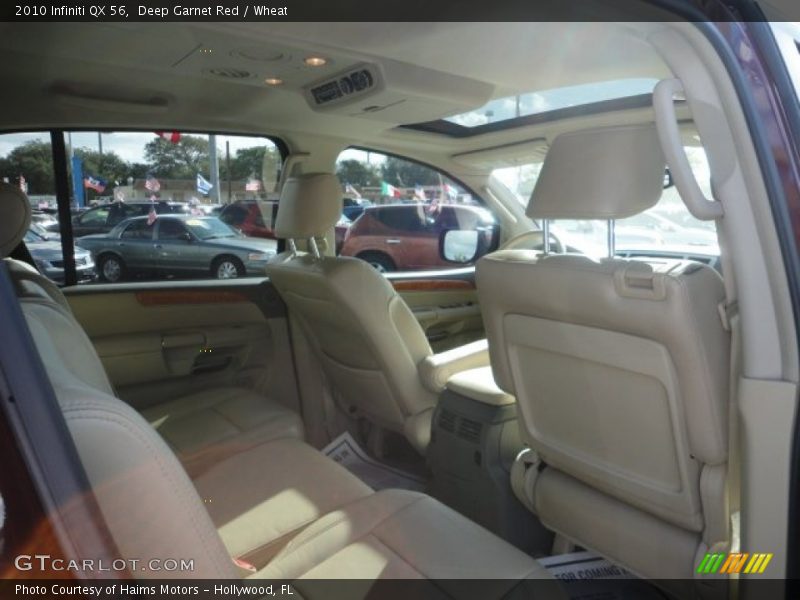 Deep Garnet Red / Wheat 2010 Infiniti QX 56