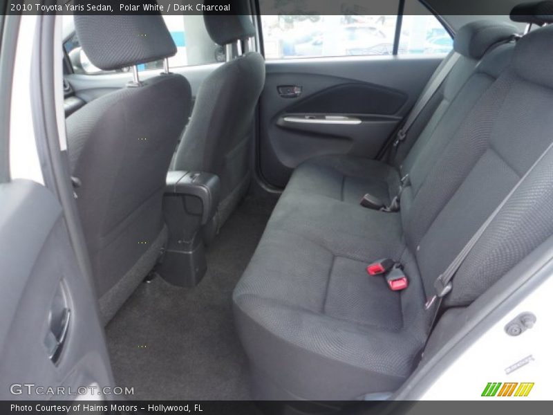 Polar White / Dark Charcoal 2010 Toyota Yaris Sedan