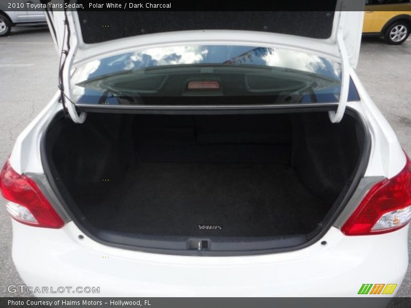 Polar White / Dark Charcoal 2010 Toyota Yaris Sedan