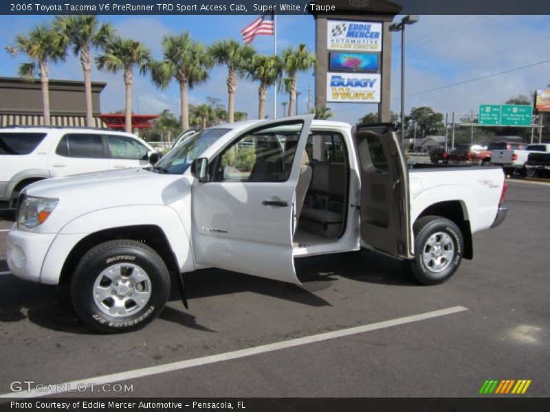 Super White / Taupe 2006 Toyota Tacoma V6 PreRunner TRD Sport Access Cab