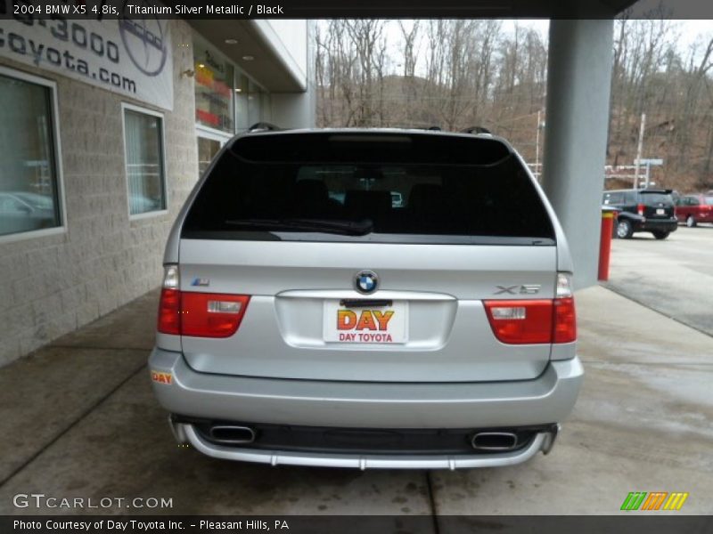 Titanium Silver Metallic / Black 2004 BMW X5 4.8is
