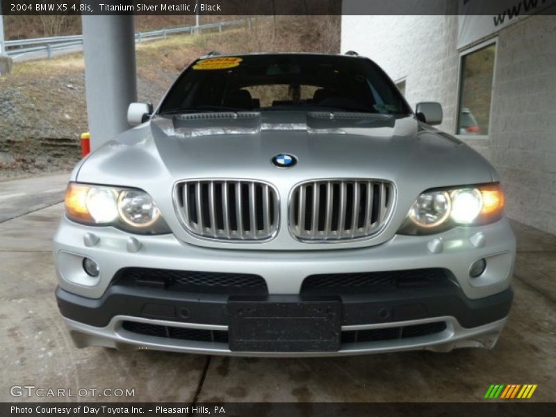 Titanium Silver Metallic / Black 2004 BMW X5 4.8is