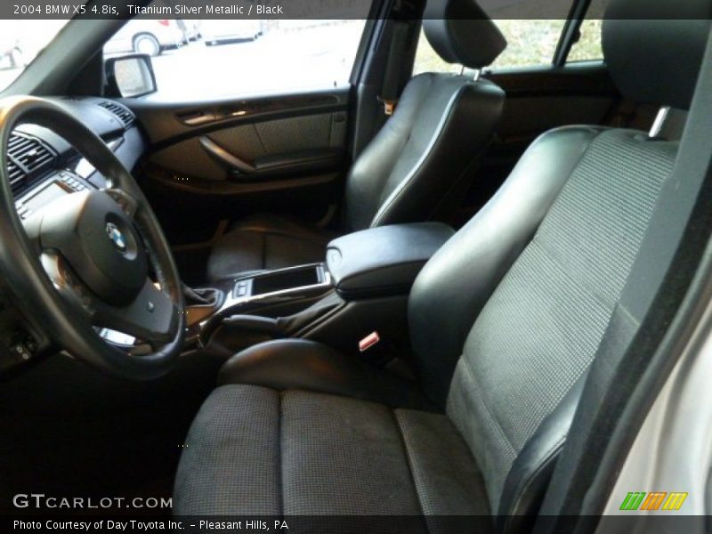 Titanium Silver Metallic / Black 2004 BMW X5 4.8is