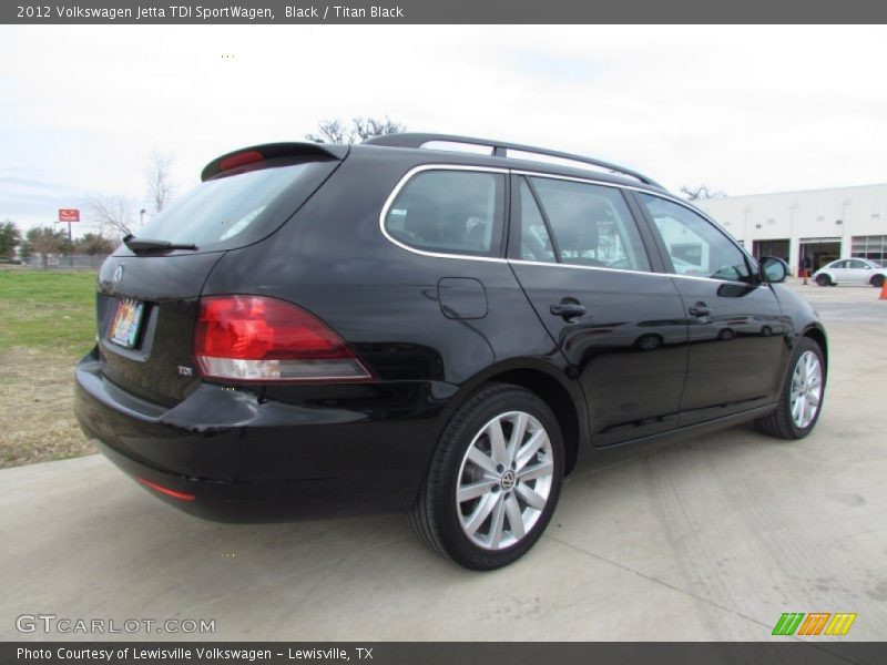 Black / Titan Black 2012 Volkswagen Jetta TDI SportWagen