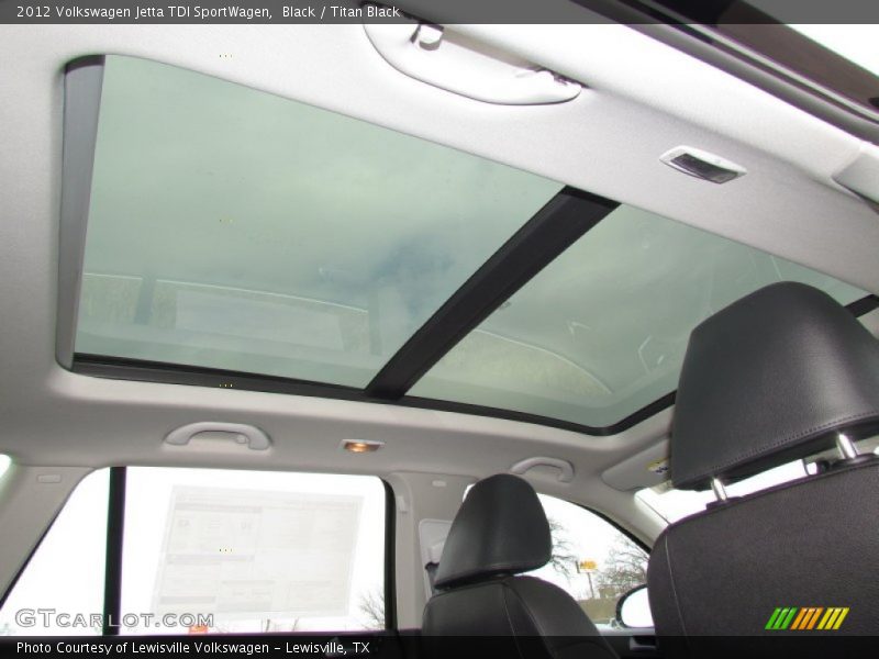 Sunroof of 2012 Jetta TDI SportWagen