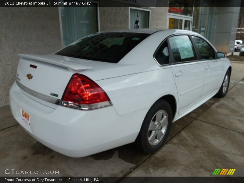 Summit White / Gray 2011 Chevrolet Impala LT