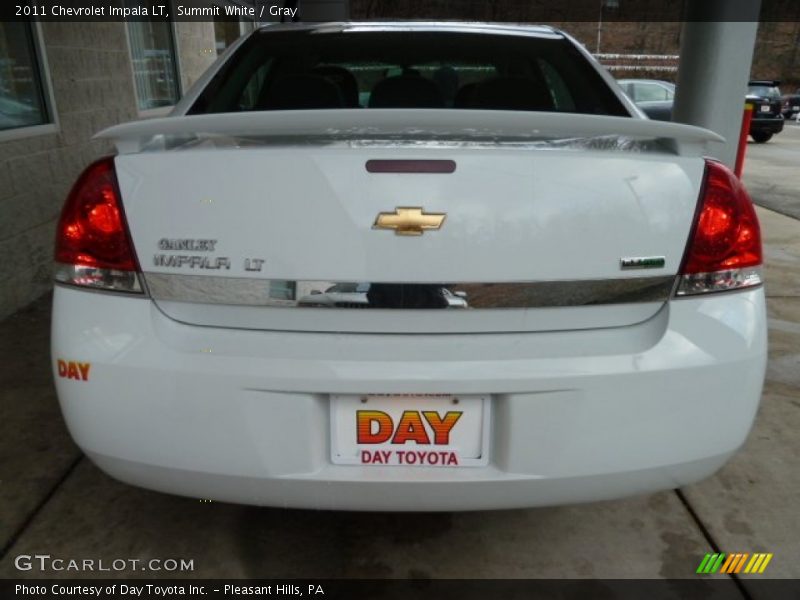 Summit White / Gray 2011 Chevrolet Impala LT