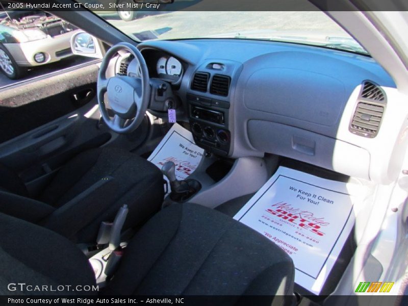 Silver Mist / Gray 2005 Hyundai Accent GT Coupe
