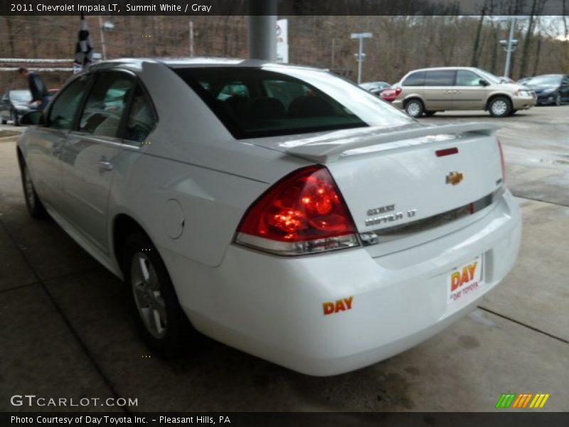 Summit White / Gray 2011 Chevrolet Impala LT