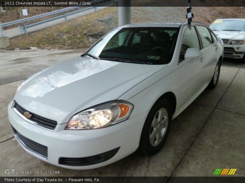 Summit White / Gray 2011 Chevrolet Impala LT