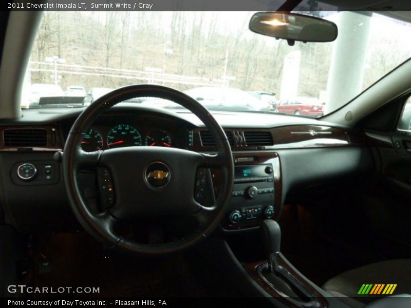 Summit White / Gray 2011 Chevrolet Impala LT