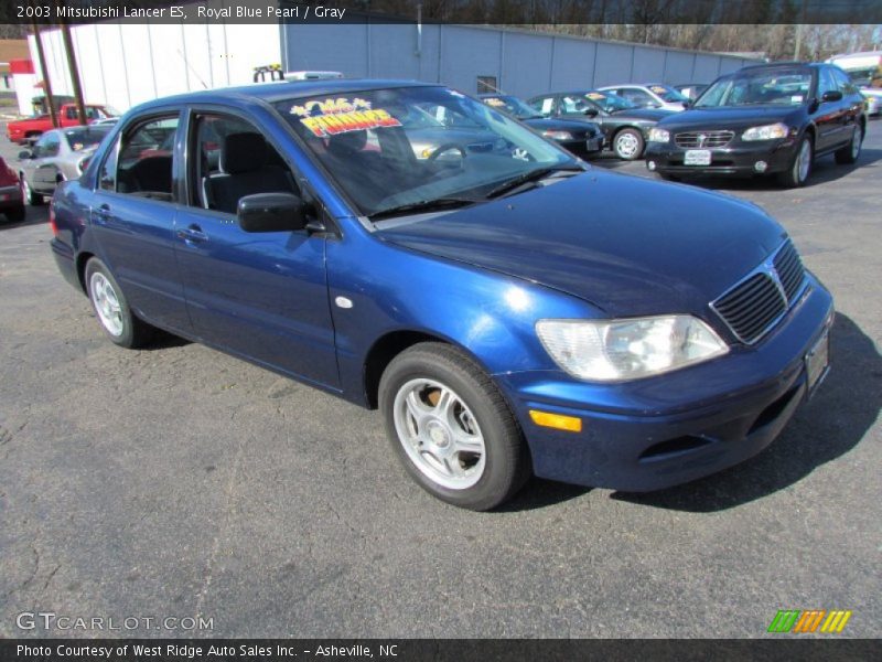 Royal Blue Pearl / Gray 2003 Mitsubishi Lancer ES