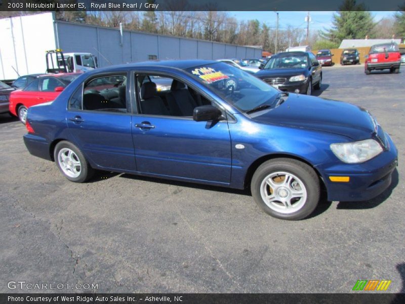 Royal Blue Pearl / Gray 2003 Mitsubishi Lancer ES