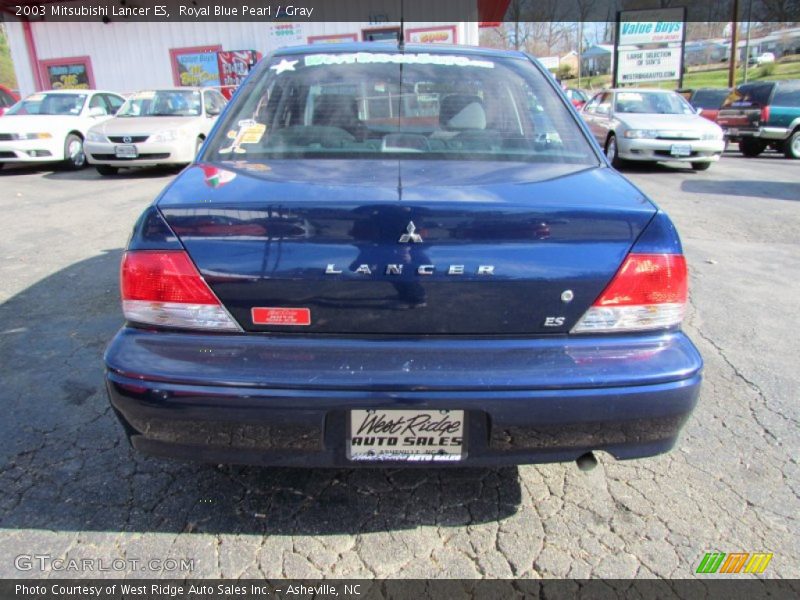 Royal Blue Pearl / Gray 2003 Mitsubishi Lancer ES