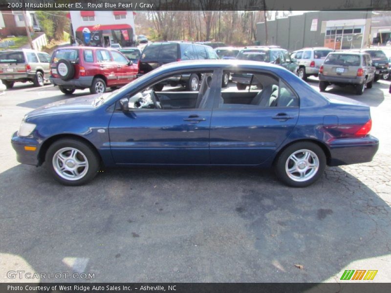 Royal Blue Pearl / Gray 2003 Mitsubishi Lancer ES