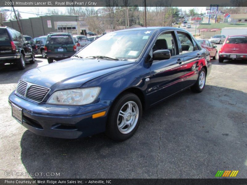 Royal Blue Pearl / Gray 2003 Mitsubishi Lancer ES