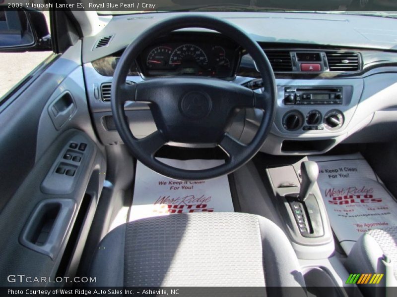 Royal Blue Pearl / Gray 2003 Mitsubishi Lancer ES
