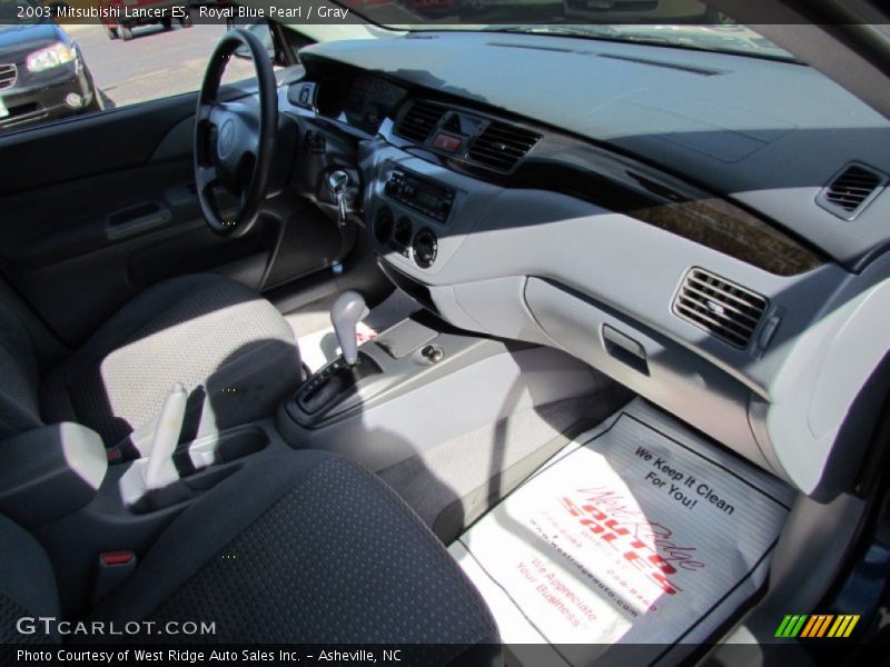 Royal Blue Pearl / Gray 2003 Mitsubishi Lancer ES
