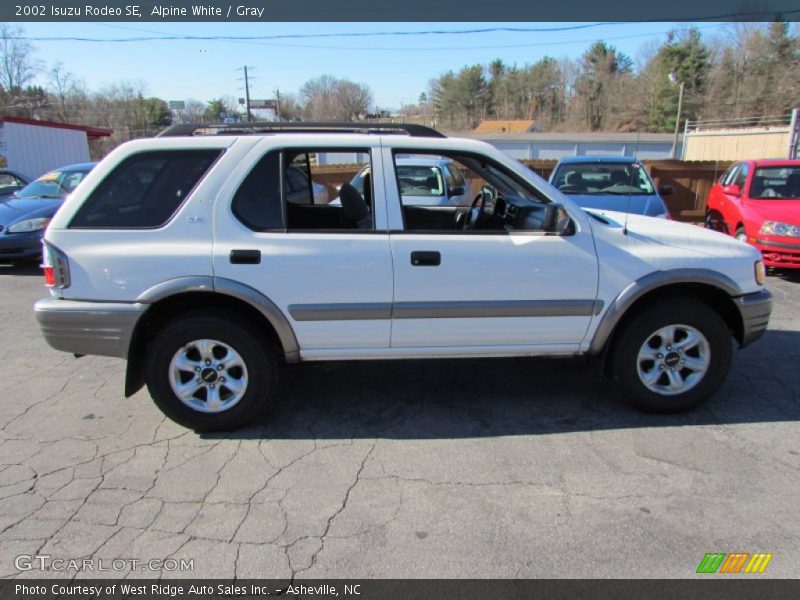 Alpine White / Gray 2002 Isuzu Rodeo SE