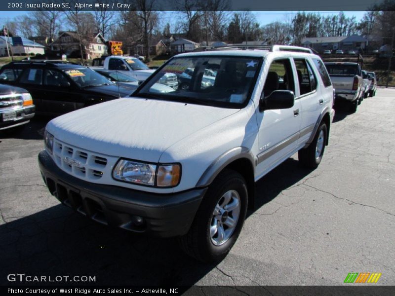 Alpine White / Gray 2002 Isuzu Rodeo SE