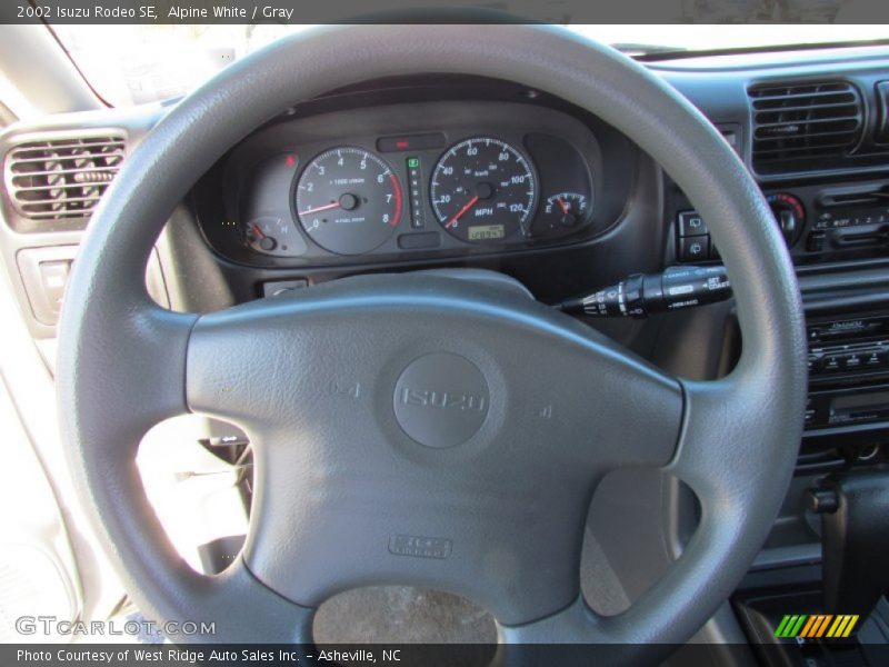 Alpine White / Gray 2002 Isuzu Rodeo SE