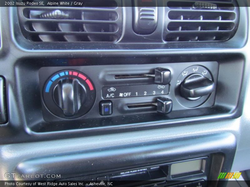 Alpine White / Gray 2002 Isuzu Rodeo SE