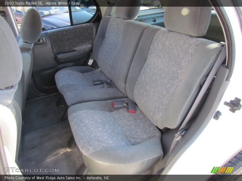 Alpine White / Gray 2002 Isuzu Rodeo SE