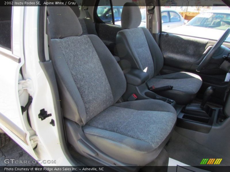 Alpine White / Gray 2002 Isuzu Rodeo SE