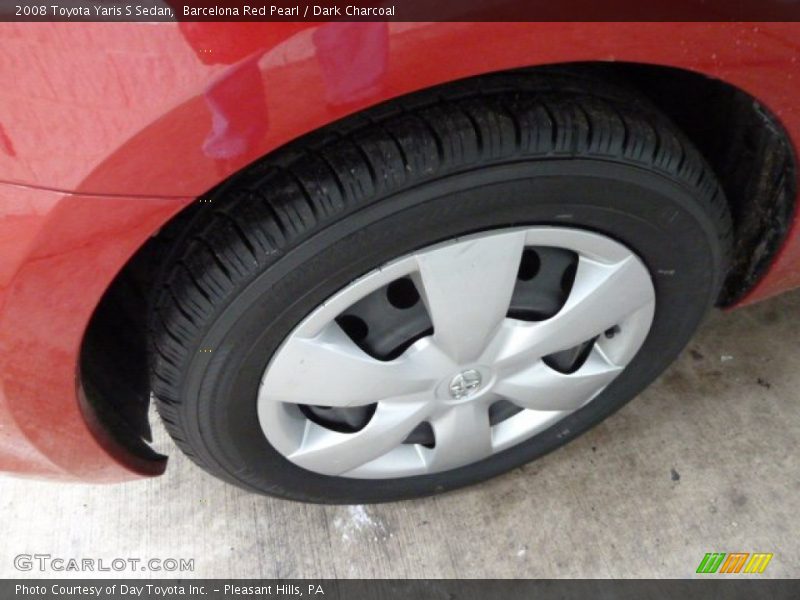 Barcelona Red Pearl / Dark Charcoal 2008 Toyota Yaris S Sedan