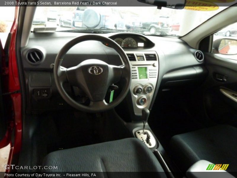 Barcelona Red Pearl / Dark Charcoal 2008 Toyota Yaris S Sedan