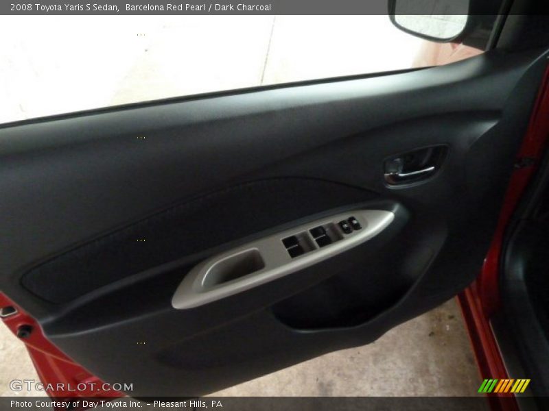 Barcelona Red Pearl / Dark Charcoal 2008 Toyota Yaris S Sedan