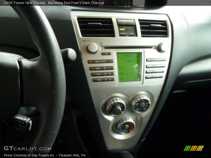 Barcelona Red Pearl / Dark Charcoal 2008 Toyota Yaris S Sedan