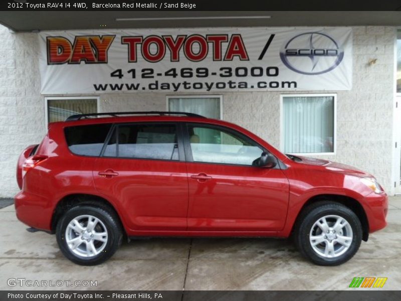 Barcelona Red Metallic / Sand Beige 2012 Toyota RAV4 I4 4WD