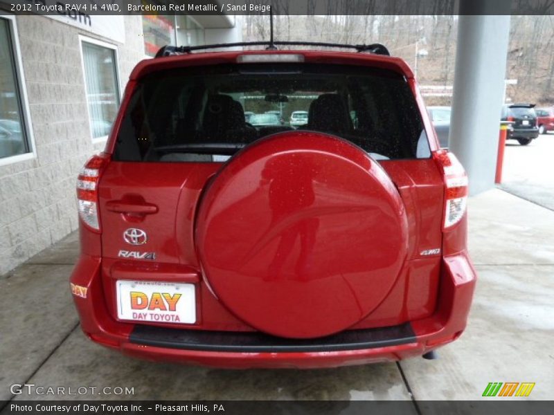 Barcelona Red Metallic / Sand Beige 2012 Toyota RAV4 I4 4WD