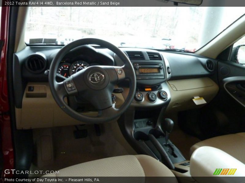 Barcelona Red Metallic / Sand Beige 2012 Toyota RAV4 I4 4WD