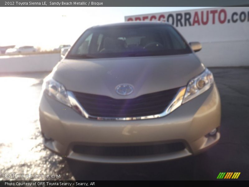 Sandy Beach Metallic / Bisque 2012 Toyota Sienna LE